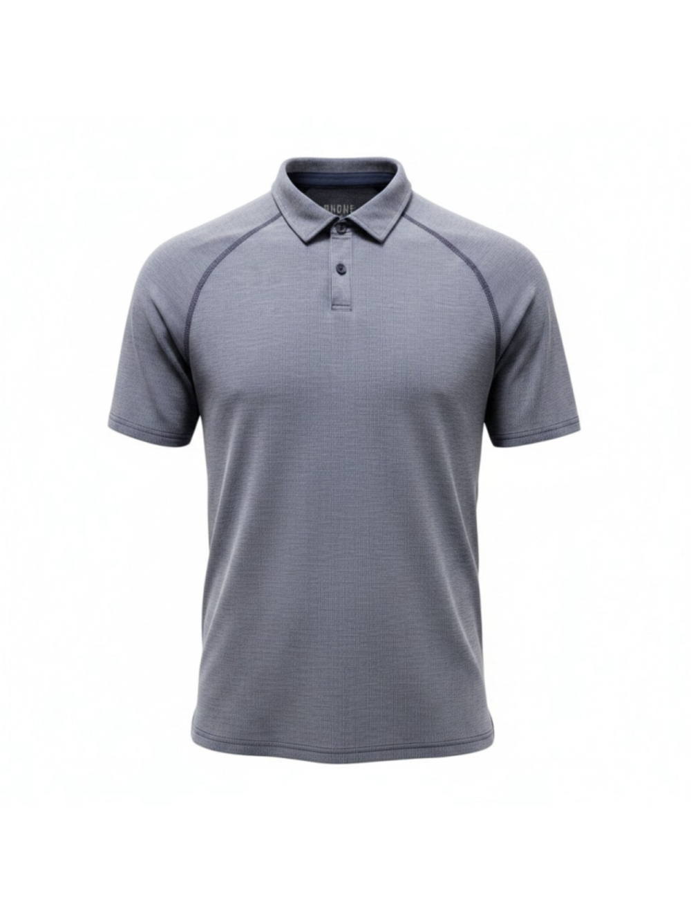 RHONE Delta Pique Men's Polo Purple Stretch Button Down Golf Shirt Size Medium